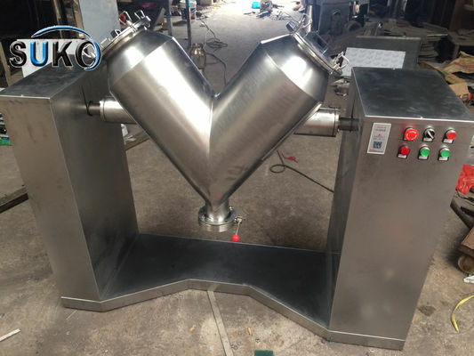 40L-50L Powder Mixing Machine 1.5kw V Shape Powder Mixer For PTFE Powder / glass fiber