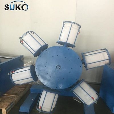 6 Barrel Industrial Powder Mixer Machine Stainless Steel Material